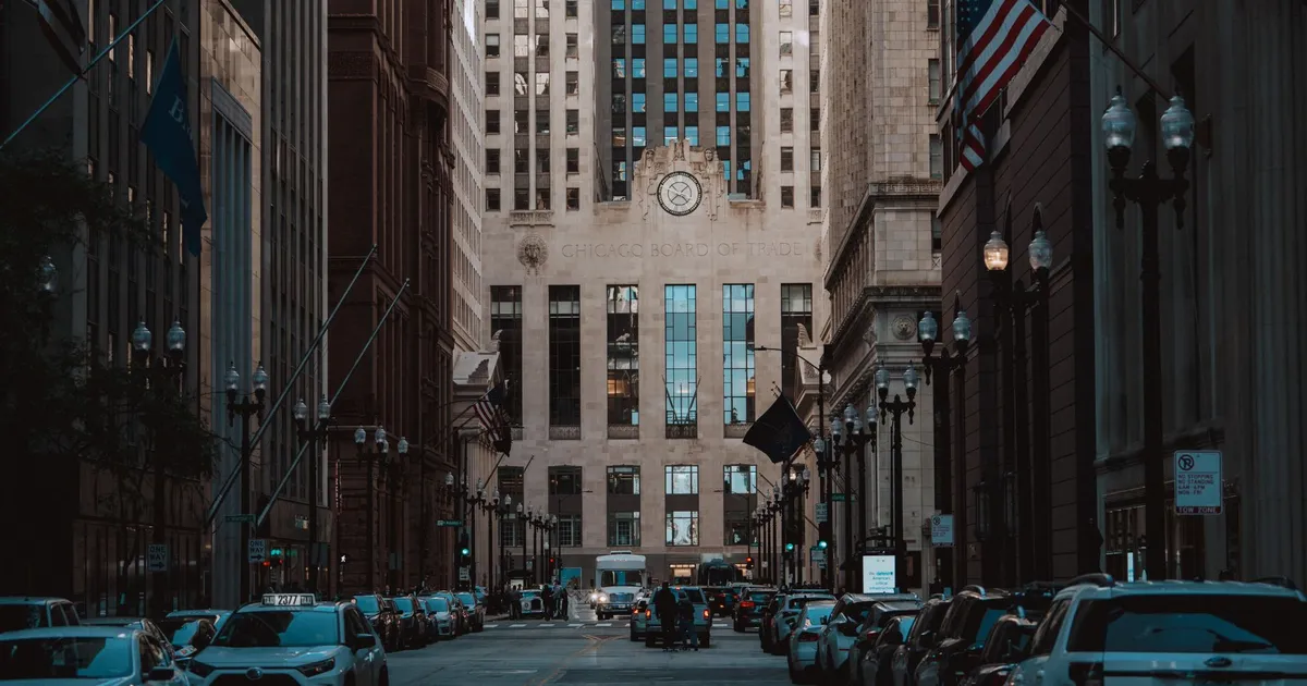 Edifício do Chicago Board of Trade; bancos americanos como Citigroup e Goldman Sachs disparam em resultados do 2º tri.