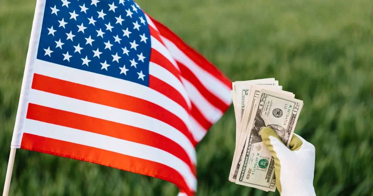 EUA ameaçam tarifas: dinheiro e bandeira americana no campo impactam comércio e agro.