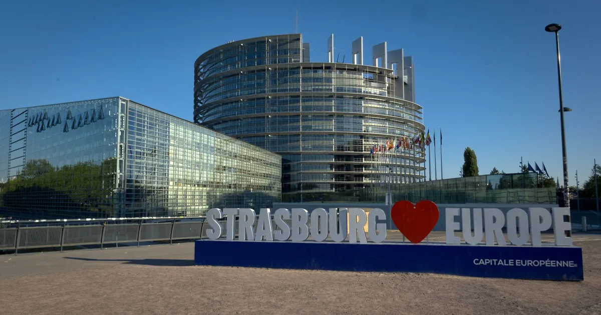 Parlamento Europeu, Strasbourg: sede da UE que multou AliExpress em R$ 3,2 bi por produtos ilegais.